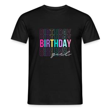 Fødselsdagspige - fødselsdagsgaveide - Mænd T-shirt - sort - Foran - AI Model Male 178 light (178cm)