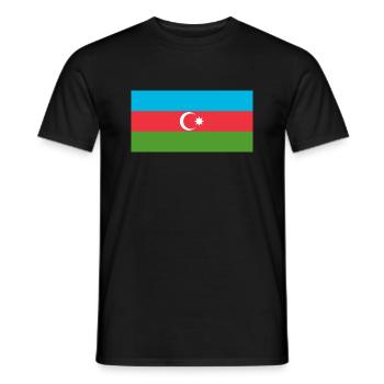 Azerbaijan - Men's T-Shirt - black - Front - AI Model Male 178 light (178cm)
