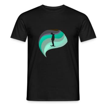 Skateboard Skate Skater - T-shirt homme - noir - Devant - AI Model Male 178 light (178cm)