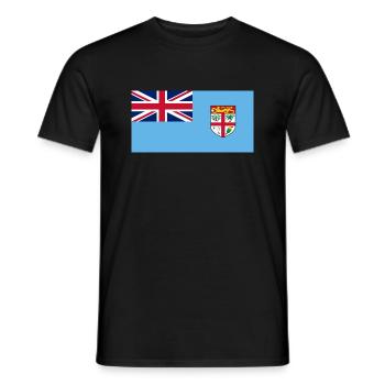 Fidschi - Männer T-Shirt - Schwarz - Vorne - AI Model Male 178 light (178cm)