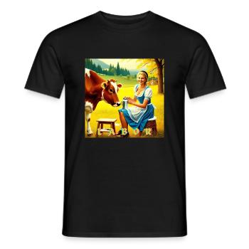 LABOR BAVARIA - Men's T-Shirt - black - Front - AI Model Male 178 light (178cm)