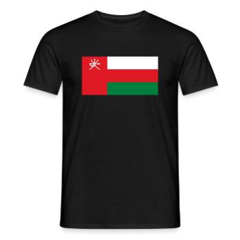 Oman - Men's T-Shirt - black - Front - AI Model Male 178 light (178cm)