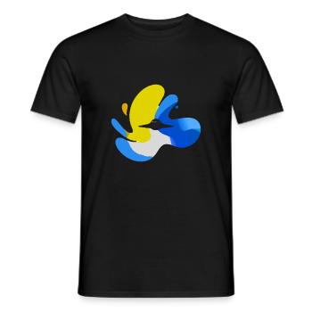Fusée OVNI Espace - T-shirt homme - noir - Devant - AI Model Male 178 light (178cm)
