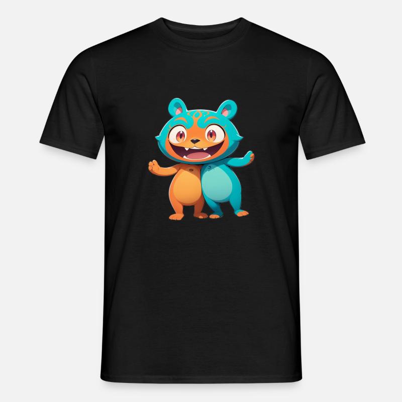 Waldmonster 0790895 - Männer T-Shirt - Schwarz