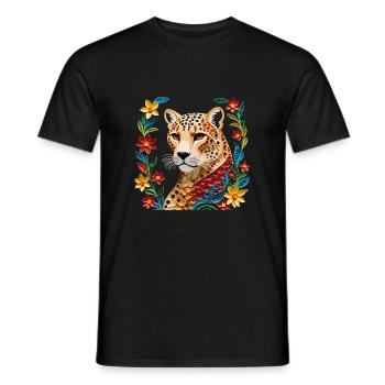 Tiger - Männer T-Shirt - Schwarz - Vorne - AI Model Male 178 light (178cm)
