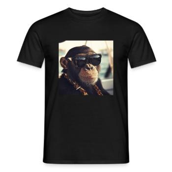 Cool Ape - Men's T-Shirt - black - Front - AI Model Male 178 light (178cm)