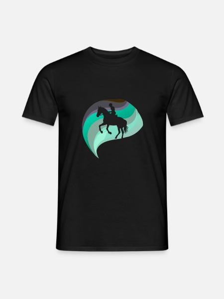 Cheval Sports équestres Cheval sauvage - T-shirt homme - noir