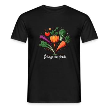 Lead soup - Men's T-Shirt - black - Front - AI Model Male 178 light (178cm)