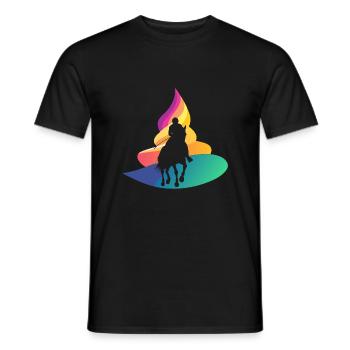 Dressage Cheval Dressage - T-shirt homme - noir - Devant - AI Model Male 178 light (178cm)