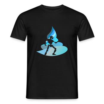 Roboter Tech Scifi - Männer T-Shirt - Schwarz - Vorne - AI Model Male 178 light (178cm)