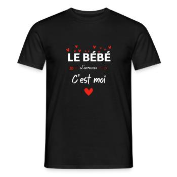 Das Love Baby Is Me - Passende Mama - Männer T-Shirt - Schwarz - Vorne - AI Model Male 178 light (178cm)