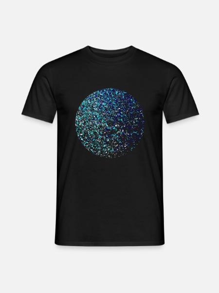 Blaue Kugeln - Männer T-Shirt - Schwarz