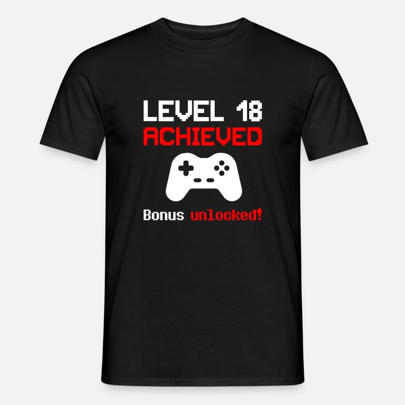 LEVEL - Männer T-Shirt - Schwarz