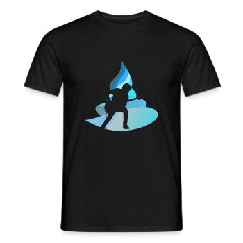 Hardrock Gitarre Gitarrist - Männer T-Shirt - Schwarz - Vorne - AI Model Male 178 light (178cm)