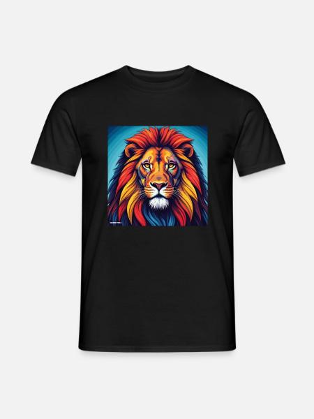 Lion Gemini - Men's T-Shirt - black