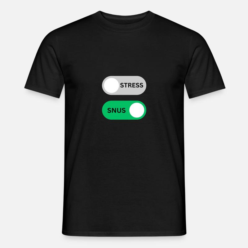 SNUS on off - Männer T-Shirt - Schwarz