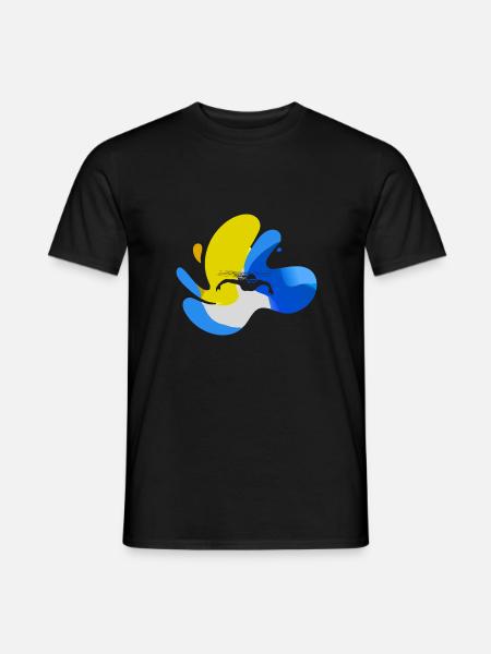 Swimmer's outdoor pool - Men's T-Shirt - black