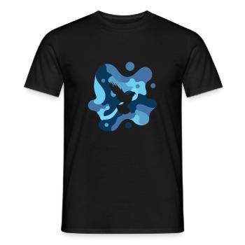 Colombe de la Paix Colombe Fumier Pigeon Oeufs - T-shirt homme - noir - Devant - AI Model Male 178 light (178cm)