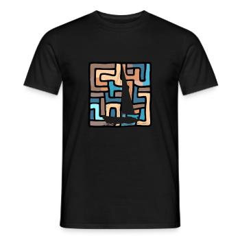 Segelboot Segelboote - Männer T-Shirt - Schwarz - Vorne - AI Model Male 178 light (178cm)