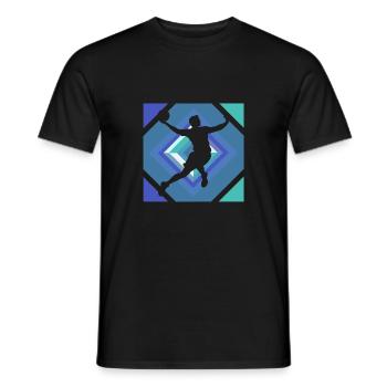 Handball Team Sport Goal - Men's T-Shirt - black - Front - AI Model Male 178 light (178cm)