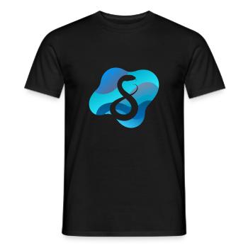 Serpent Oeufs de serpent Serpents - T-shirt homme - noir - Devant - AI Model Male 178 light (178cm)