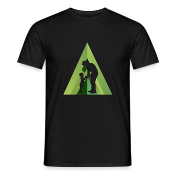 Babysitter Children's history Childcare - Men's T-Shirt - black - Front - AI Model Male 178 light (178cm)