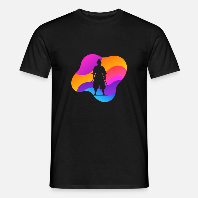 Samurai Ninja Kendo - Männer T-Shirt - Schwarz