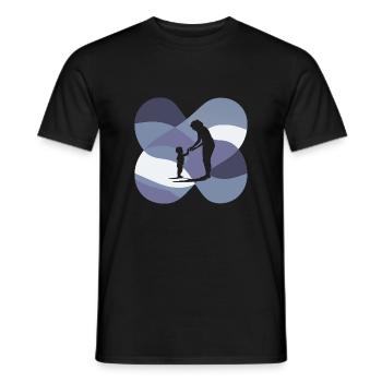 Baby-sitter Garde d’enfants Nounou - T-shirt homme - noir - Devant - AI Model Male 178 light (178cm)