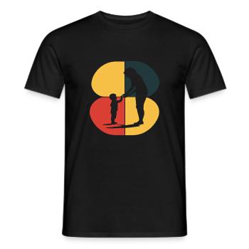 Baby-sitter Aide ménagère Assistance parentale - T-shirt homme - noir - Devant - AI Model Male 178 light (178cm)