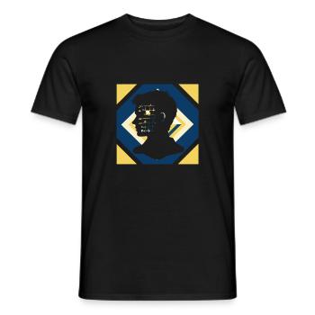 Math Problem - Men's T-Shirt - black - Front - AI Model Male 178 light (178cm)