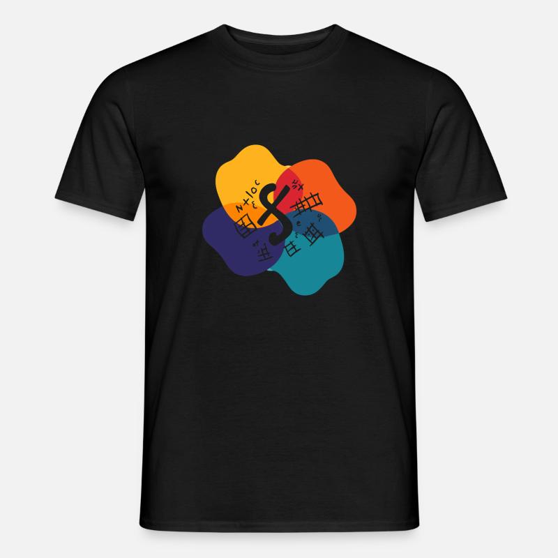 Mathe Problemstellung Mathematik - Männer T-Shirt - Schwarz