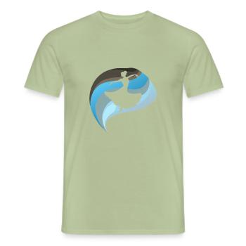 Danse Sport Cours de danse moderne - T-shirt homme - vert sauge - Devant - AI Model Male 178 light (178cm)