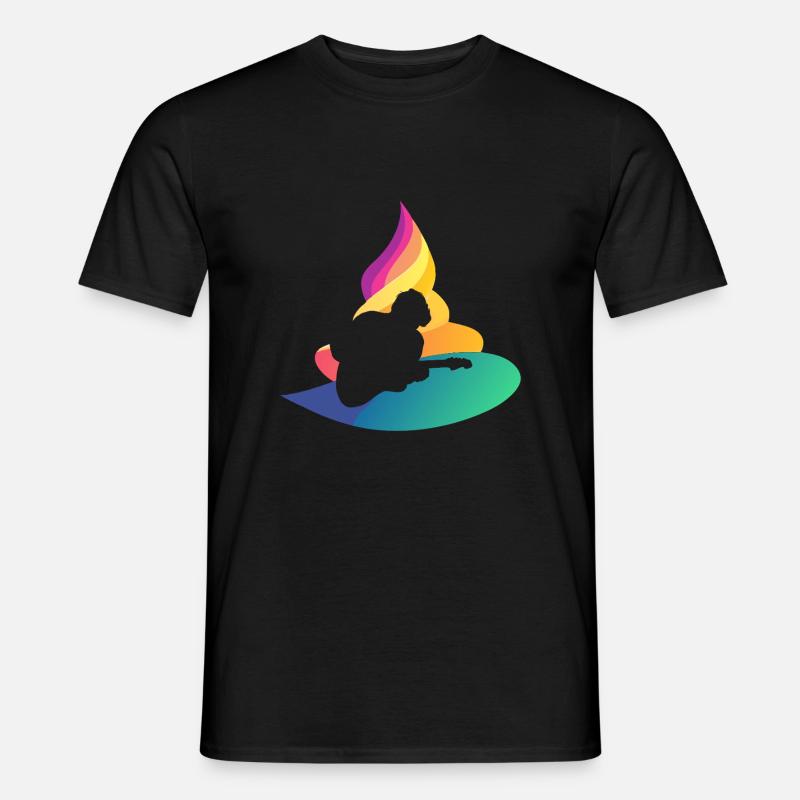 Gitarre Shouter Hardrock - Männer T-Shirt - Schwarz