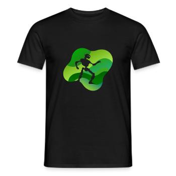 Robotik Tech - Männer T-Shirt - Schwarz - Vorne - AI Model Male 178 light (178cm)