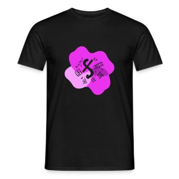 Calculating the problem - Men's T-Shirt - black - Front - AI Model Male 178 light (178cm)