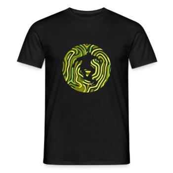 Longboard Boarder Skate - Men's T-Shirt - black - Front - AI Model Male 178 light (178cm)