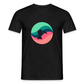 Dermatology Doctor Sunblock - Men's T-Shirt - black - Front - AI Model Male 178 light (178cm)