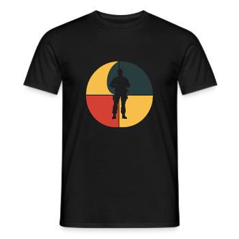 Patrol officer - Men's T-Shirt - black - Front - AI Model Male 178 light (178cm)