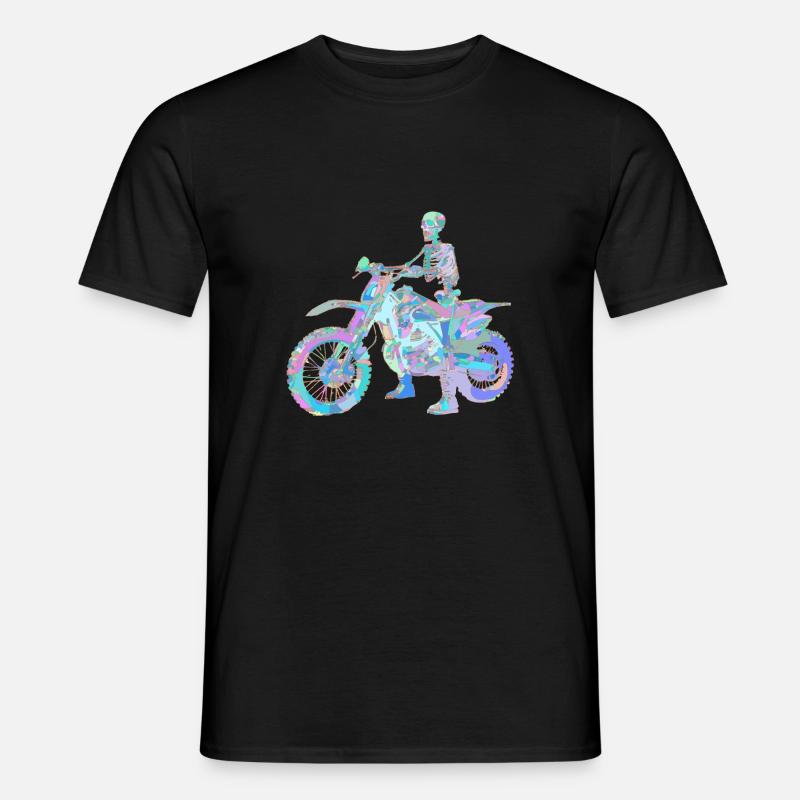 Mopedkarl - Männer T-Shirt - Schwarz