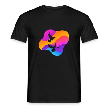 Pigeon Pigeon Egg Turtle Doves - Men's T-Shirt - black - Front - AI Model Male 178 light (178cm)
