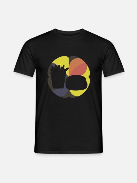 Fast Food Burger Lover - Men's T-Shirt - black