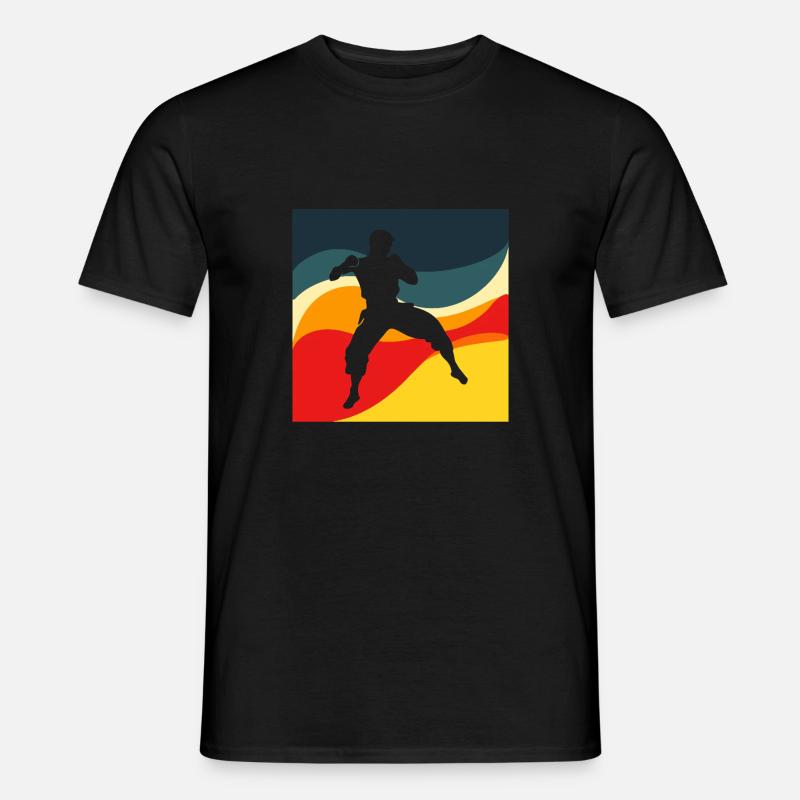 Kickboxing Kampfkunst Training - Männer T-Shirt - Schwarz