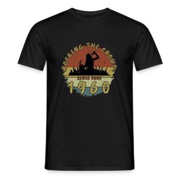 65. Geburtstag Rocking the crowd SNG 06/1960 - Männer T-Shirt - Schwarz - Vorne - AI Model Male 178 light (178cm)
