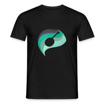 Banjo Countrymusic - Männer T-Shirt - Schwarz - Vorne - AI Model Male 178 light (178cm)