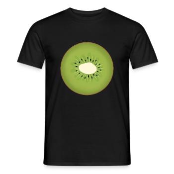 Kiwi-Schnitte - Männer T-Shirt - Schwarz - Vorne - AI Model Male 178 light (178cm)