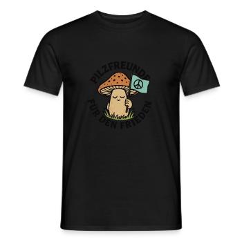 Pilzfreunde für den Frieden - Männer T-Shirt - Schwarz - Vorne - AI Model Male 178 light (178cm)