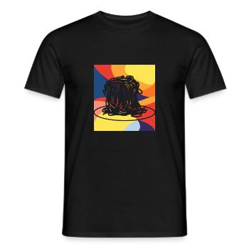 Lasagne aux pâtes - T-shirt homme - noir - Devant - AI Model Male 178 light (178cm)