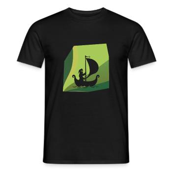 Suède Marteau Runes - T-shirt homme - noir - Devant - AI Model Male 178 light (178cm)