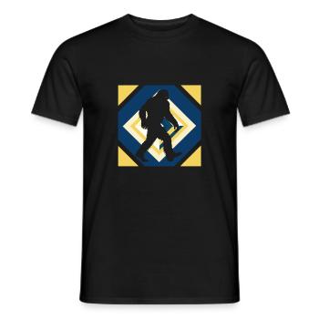Bigfoot Snow non découvert - T-shirt homme - noir - Devant - AI Model Male 178 light (178cm)
