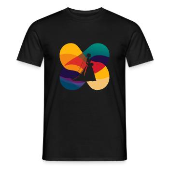 Robe de mariée de fiançailles - T-shirt homme - noir - Devant - AI Model Male 178 light (178cm)